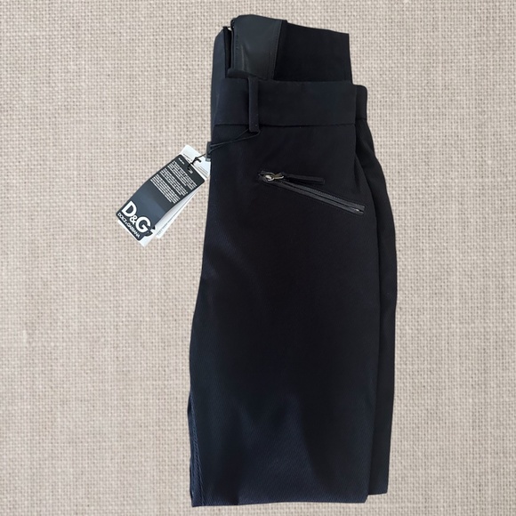 Authentic Dolce & Gabbana Corduroy - Leather Pants - Picture 11 of 16